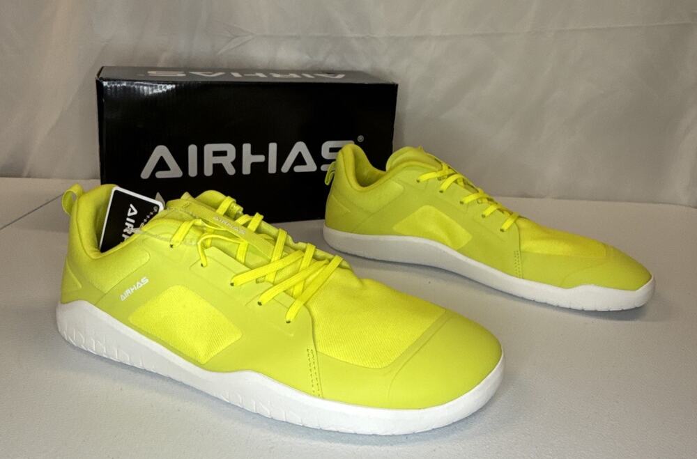 AIRHAS Men's Barefoot Shoes Zero Drop Sneakers Lemon Size 14